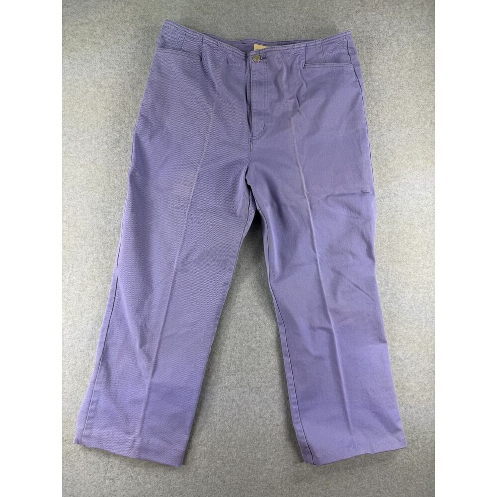 Norm Thompson Women's Lavender Straight Leg Pants Size 18